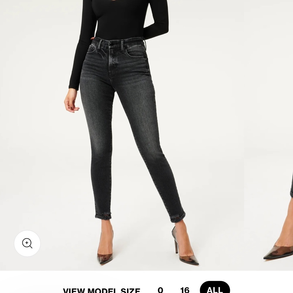 Good American black jeans